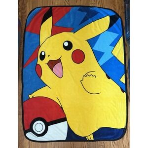 Pokémon Pikachu Throw Blanket, Polyester Fleece, 45 x 60 in, Multi-Color